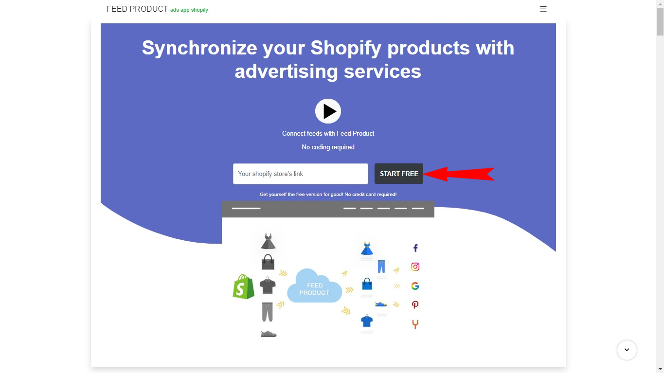 Enter your shopify store link